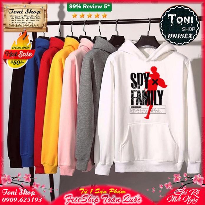 ÁO HOODIE SPYxFAMILY - In Pet Siêu Bền Siêu Đẹp - Full Size Full Màu