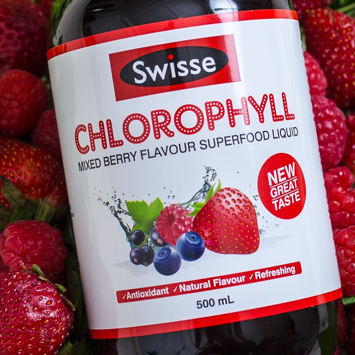 Nước diệp lục cô đặc Úc Swisse Chlorophyll hỗ trợ làm chậm quá trình lão hóa, cải thiện sức khỏe da, tăng cường sức khỏe chung - QuaTangMe Extaste