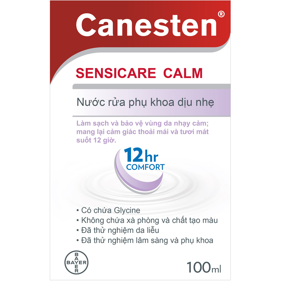 Dung dịch vệ sinh phụ nữ CANESTEN SENSICARE CALM (100ml)