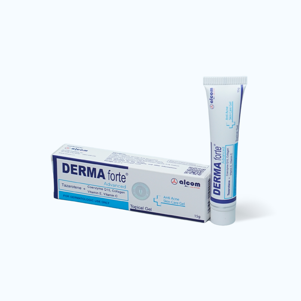 Kem DERMA FORTE hỗ trợ giảm mụn và hỗ trợ làm mờ sẹo (Tuýp 15g)