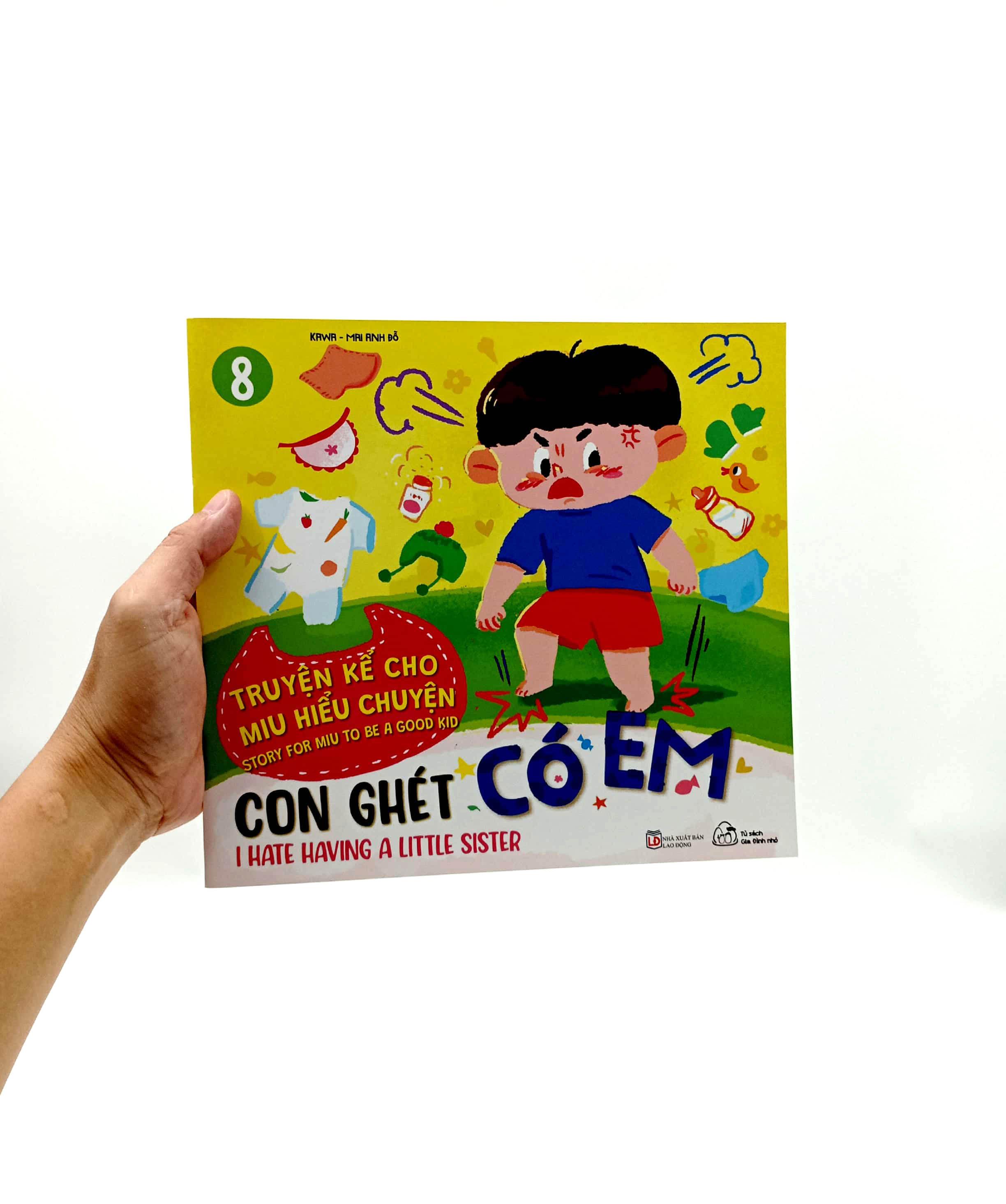 Truyện Kể Cho Miu Hiểu Chuyện - Con Ghét Có Em (Song Ngữ Việt-Anh)