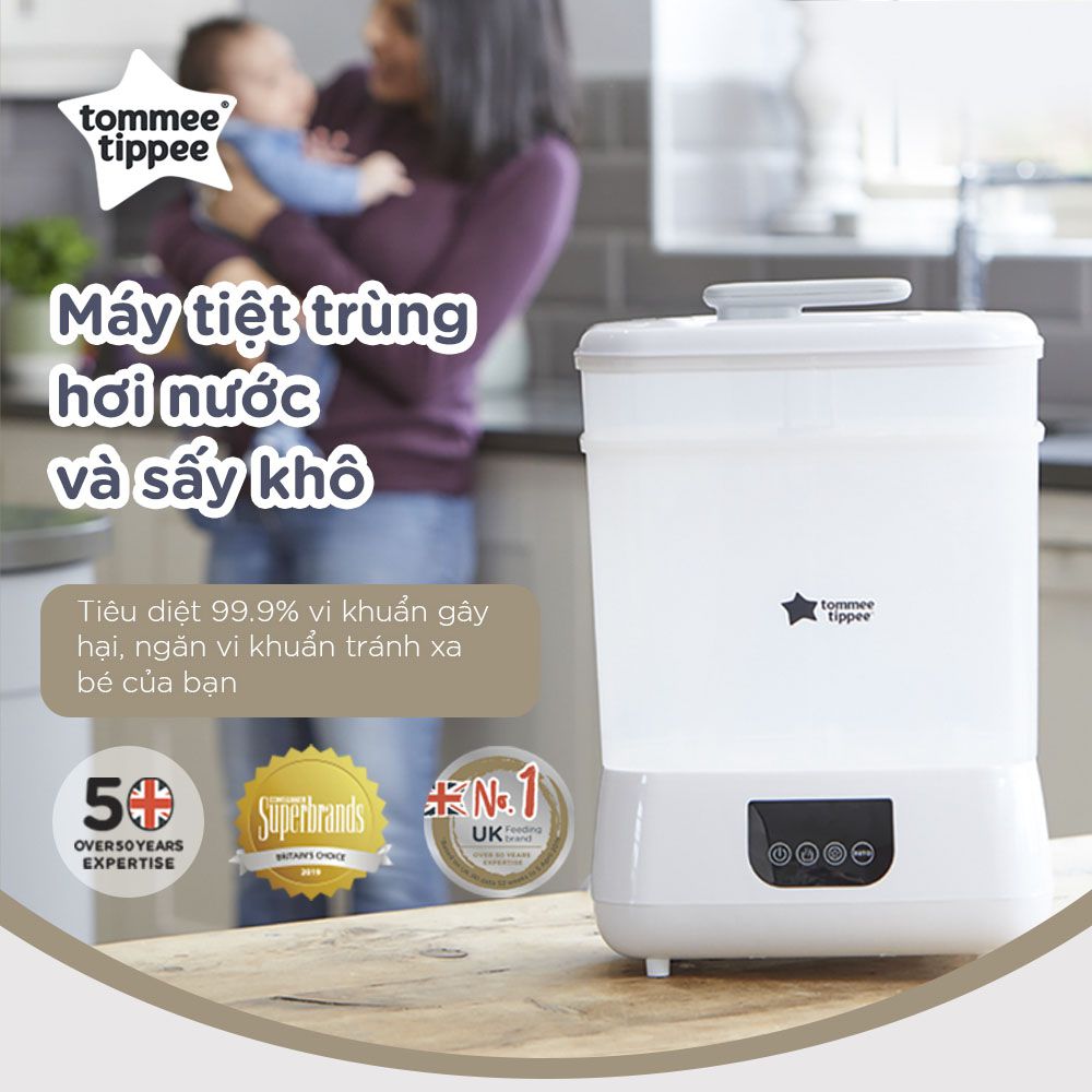 Máy tiệt trùng hơi nước và sấy khô Tommee Tippee Steri-Dry