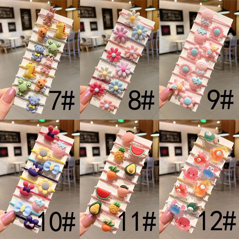 Set 10 dây buộc tóc cho bé gái