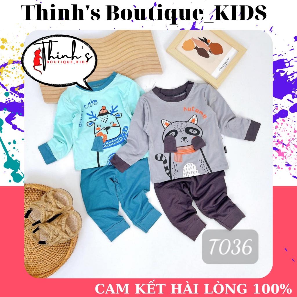 Bộ quần áo thun lạnh trẻ em - Set áo quần dài cho bé - Bộ quần áo thu đông cho bé