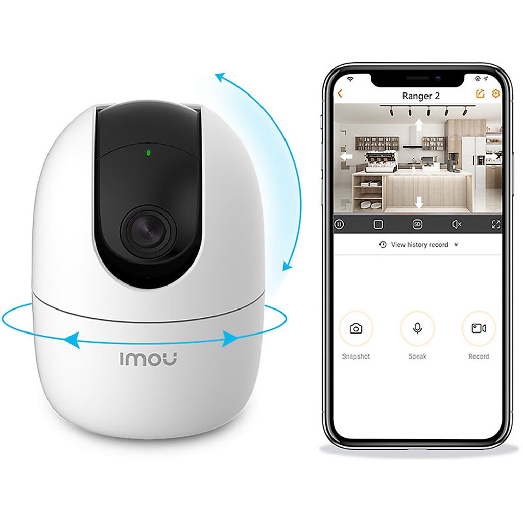 Camera WIFI hồng ngoại không dây 2.0 Megapixel IMOU IPC-A22-D Đàm Thoại 2 Chiều, Ban Đêm Có Màu - Hàng Chính Hãng