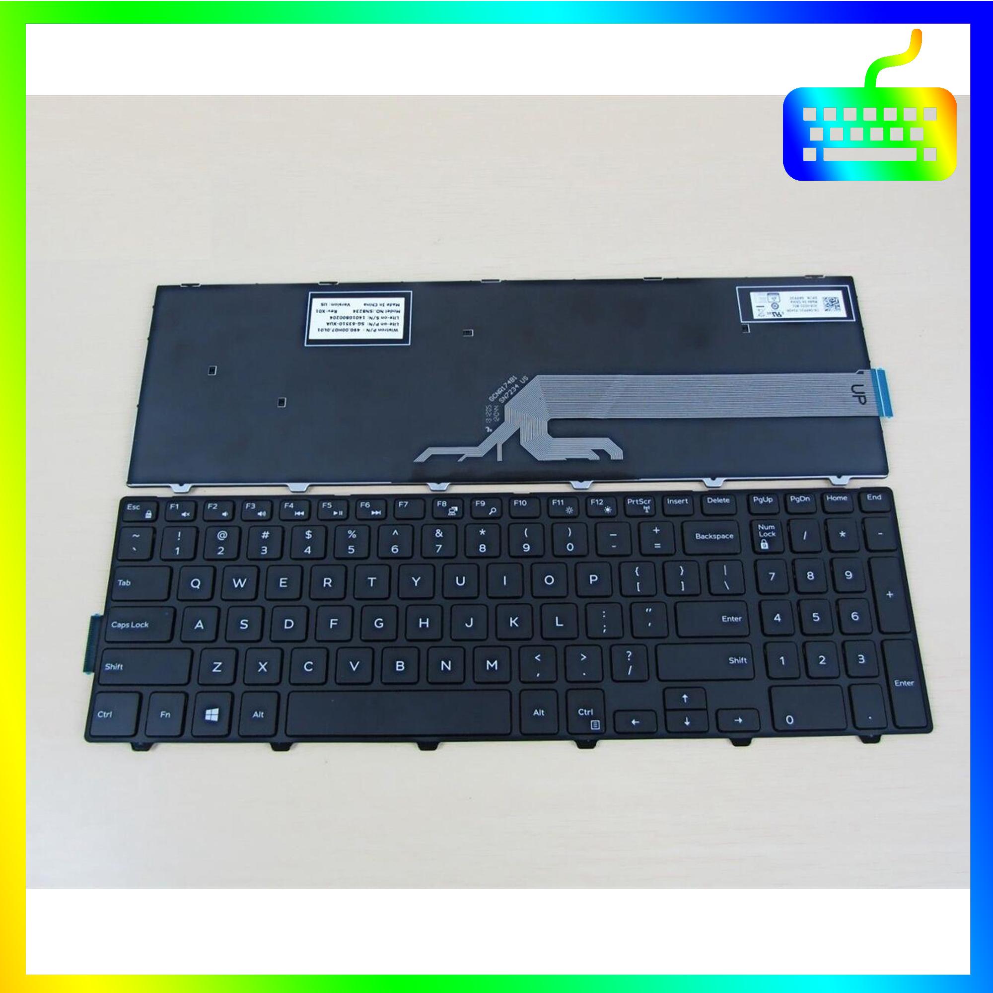 Bàn phím dành cho laptop Dell Inspiron 3878 15-3878 Có Led - Hàng Nhập Khẩu - Sản phẩm mới 100%