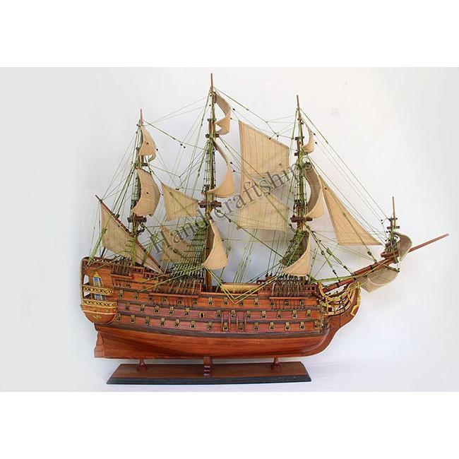 Thuyền buồm gỗ Royal Louis 109cm Thuận buồm xuôi gió