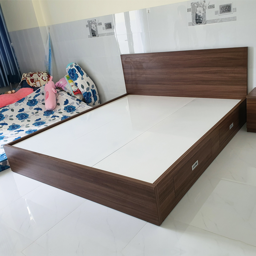 Giường Vai Đứng FINE FG155 (160cm x 200cm) Mẫu hiện đại tối giản, thiết kế đẹp sang trọng