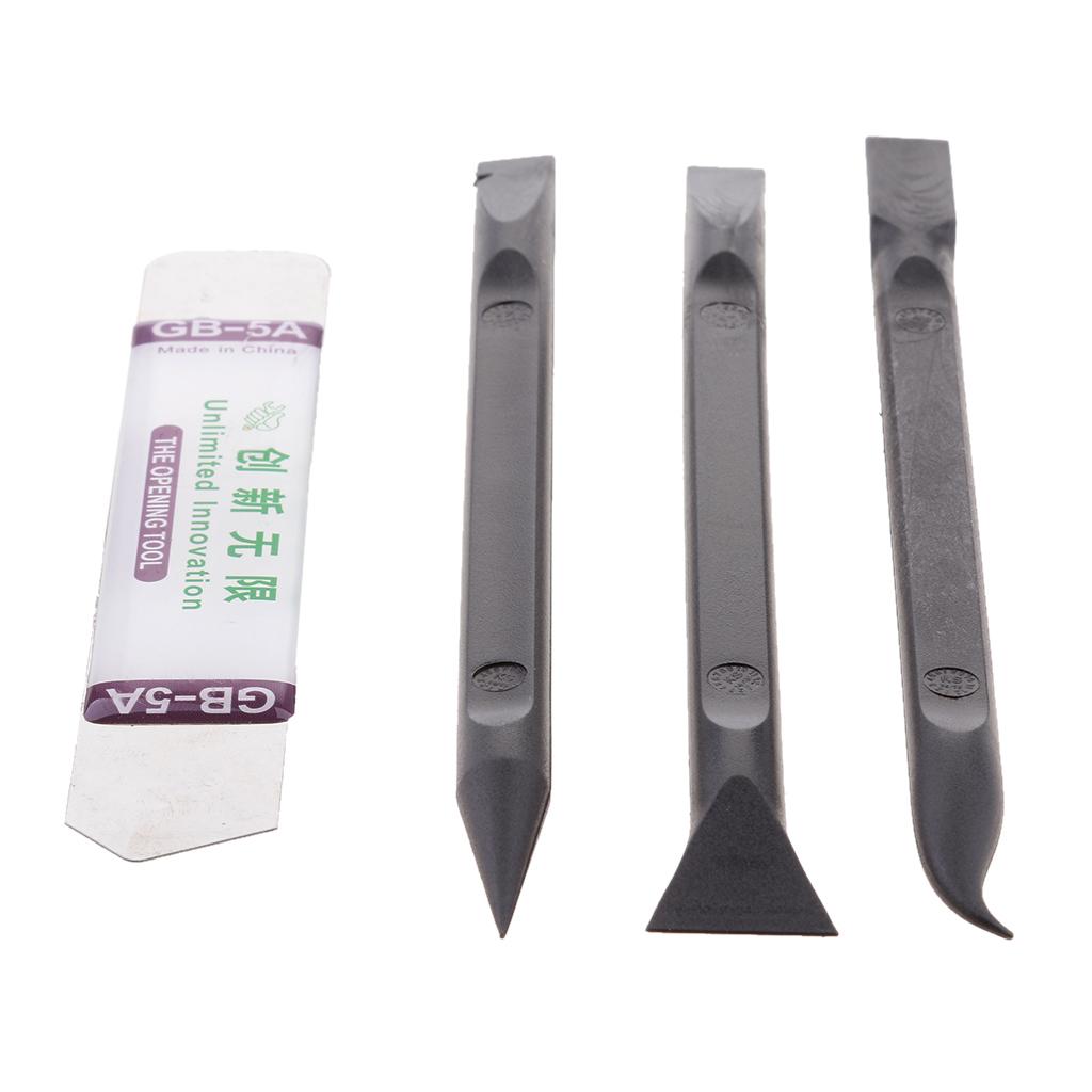 4 in 1 Universal Black Stick Opening Pry Metal Spudger Tool Kit for iPhone iPad HTC Disassemble Kit