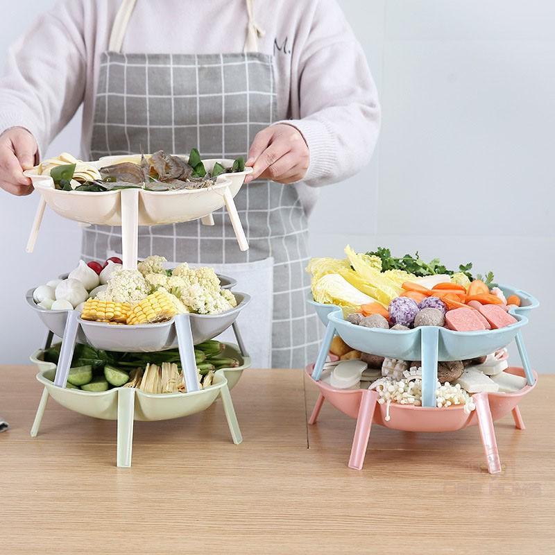 Set 3 Khay Nhựa Xếp Tầng- Gia dụng thông minh, tiện ích