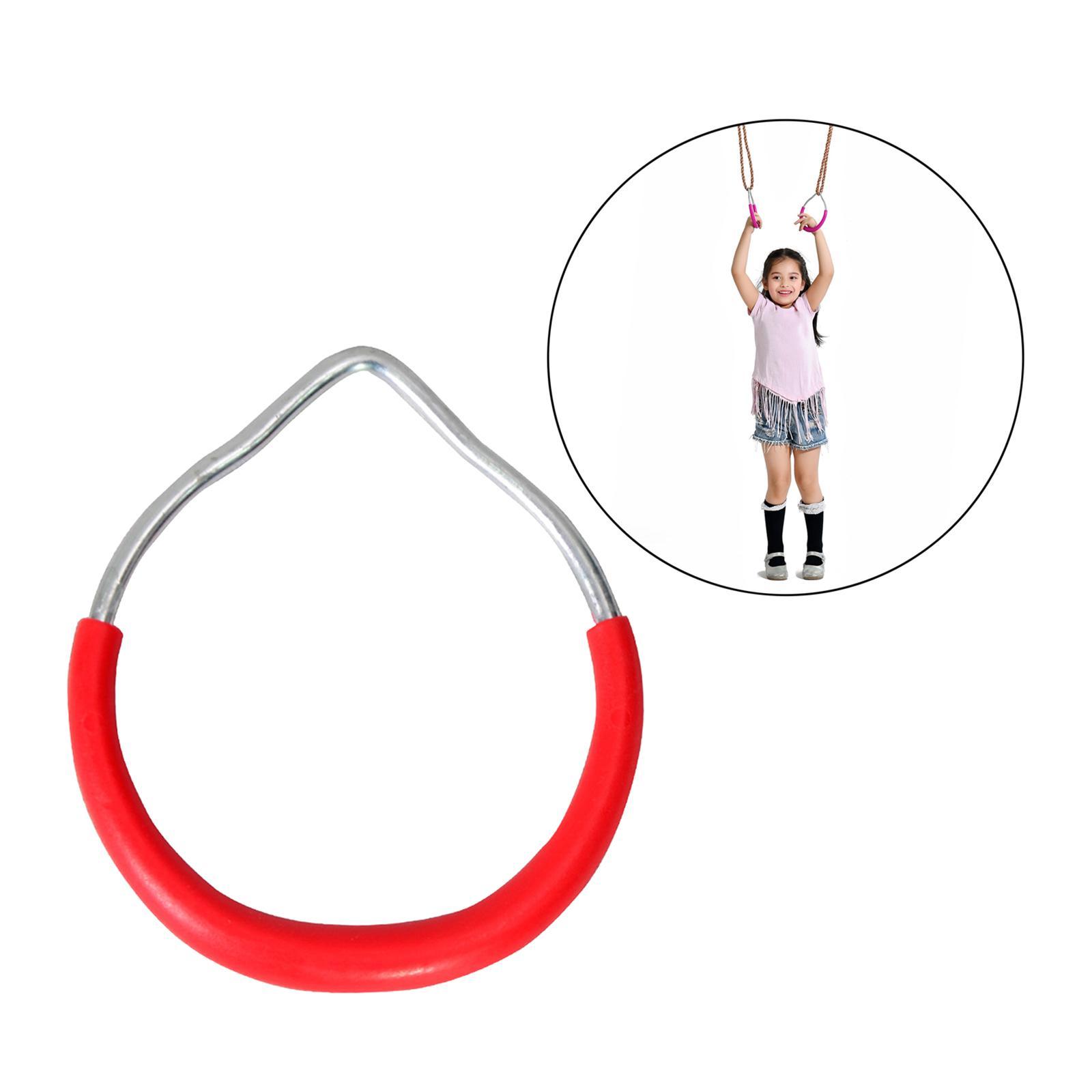 Professional Heavy Duty Fitness Gym Rings Exercise Training Durable Gymnastic Swing Rings Monkey Ring Climbing Ring Obstacle Ring