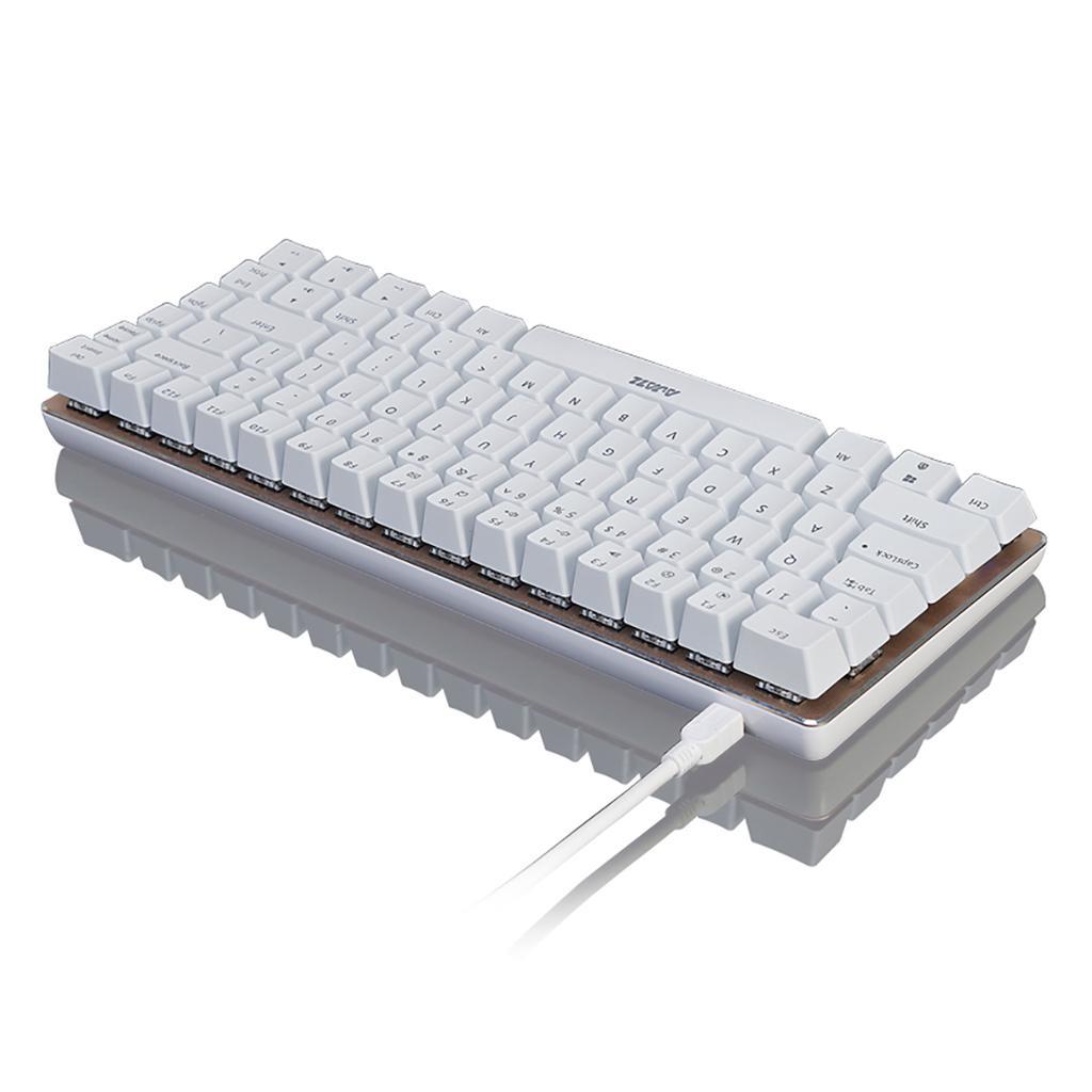 Gaming Keyboard Wired Black-switch Mechanical Keyboard 82-Keys