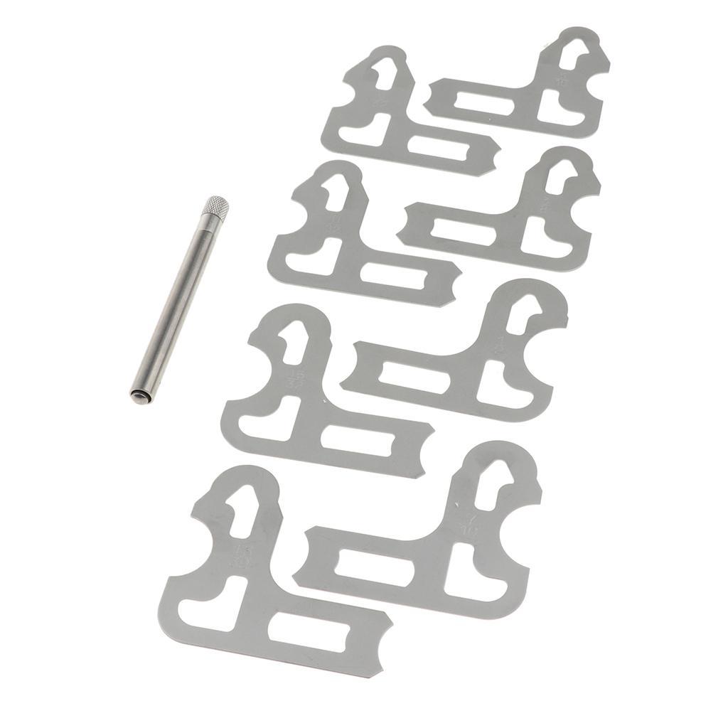 8pieces 9/32-1/2 inch Radius Gauge Set Machinist Inspection Measuring Tool Hardness