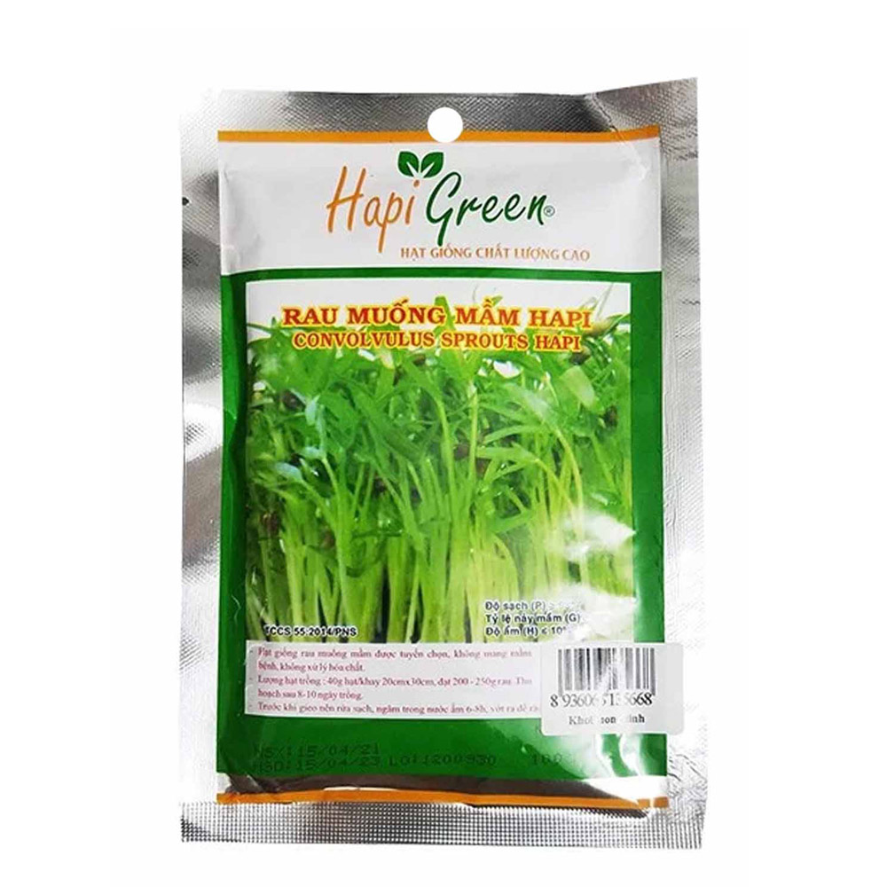 Hạt giống mầm rau muống HAPI Phú Nông- Gói 100 gram