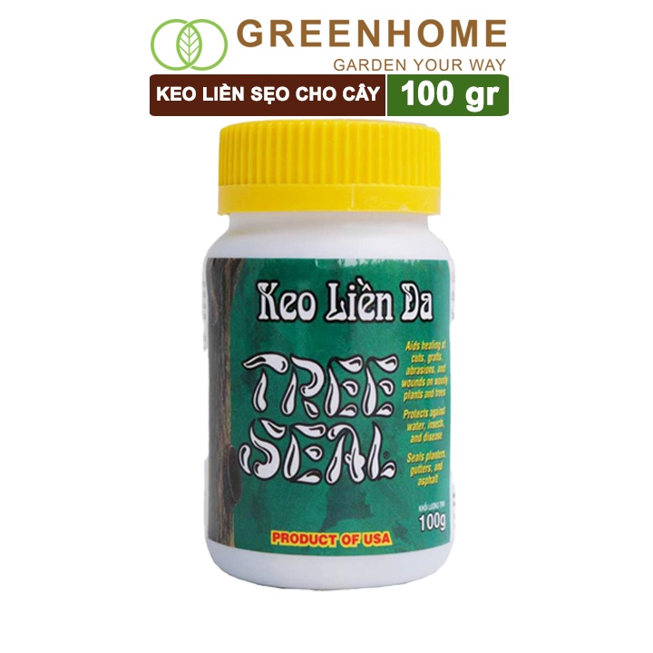 Keo liền sẹo cho cây Tree Seal, chai 100gr, hỗ trợ chiết cành, tạo dáng, bảo vệ vết cắt |Greenhome