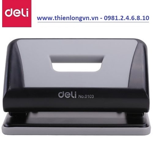 Máy đục lỗ Deli - E0103 màu xám (10 tờ)