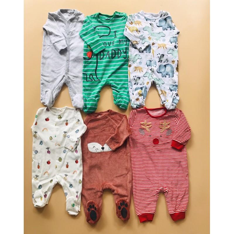 Body Trẻ Em Sleep Suit Dài Liền Vớ