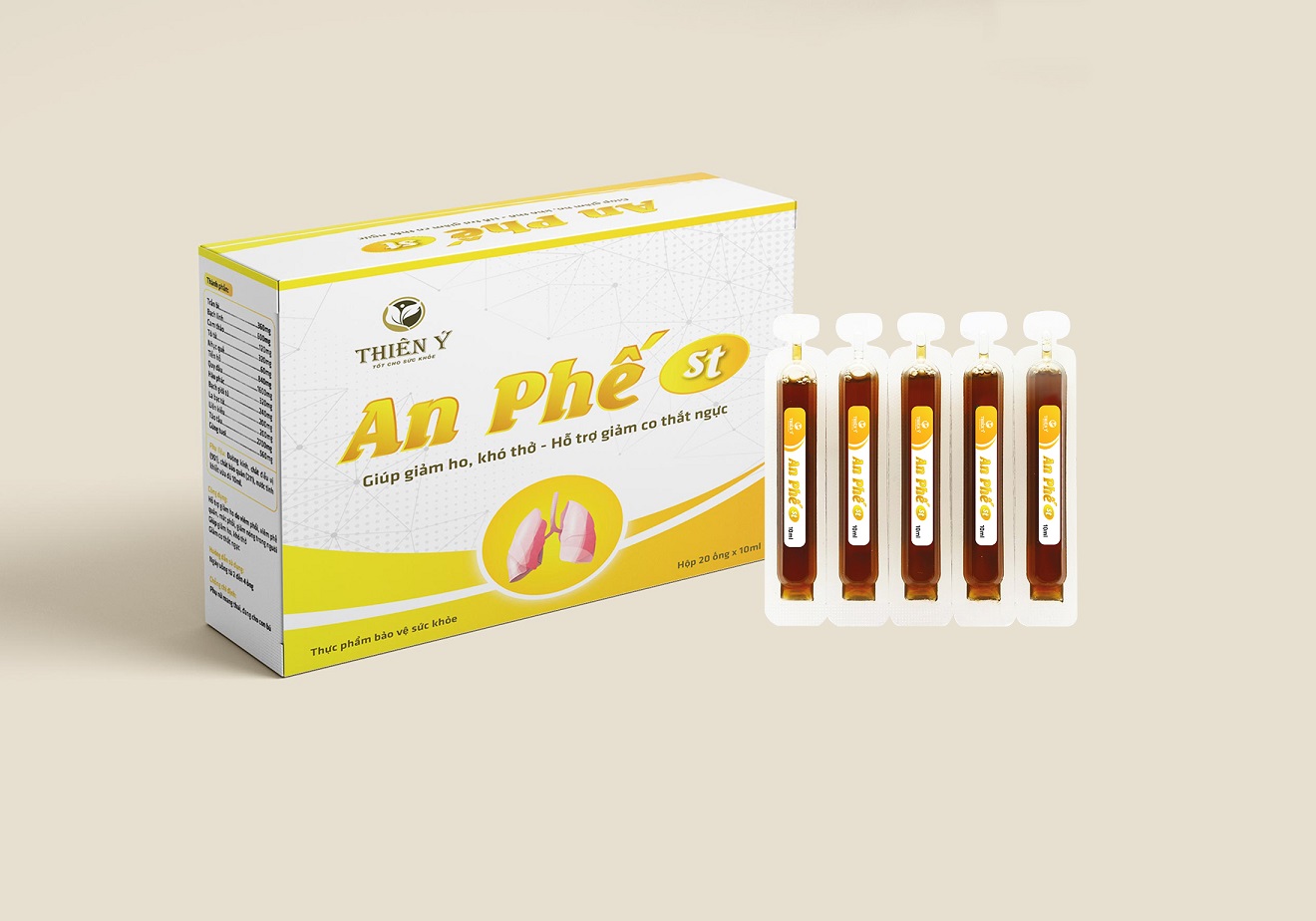 An Phế St Giúp Bồi Bổ Cơ Thể, Hỗ Trợ Điều Trị Giảm Ho Hiệu Quả | Thiên Ý Pharma | Tiki