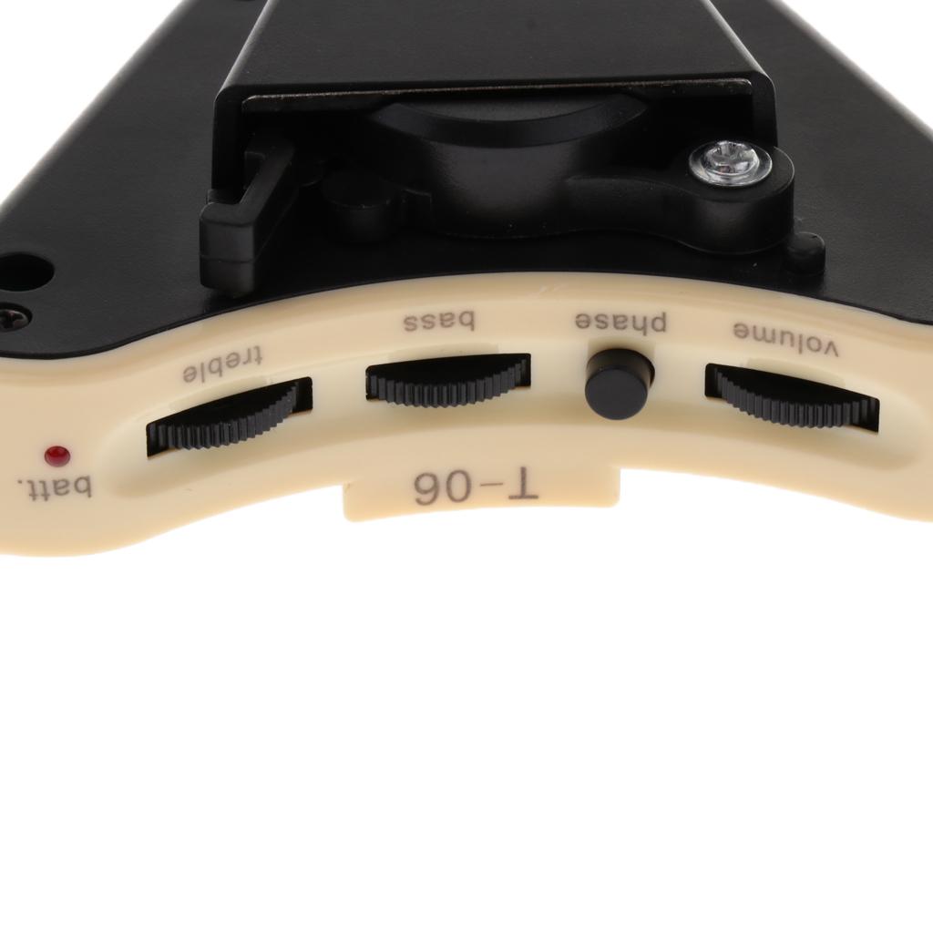 Sunnimix 1 Bộ ABS Lỗ Âm Thanh Guitar Pickup Cho Đàn Acoustic Dân Gian Classcial Đàn Guitar