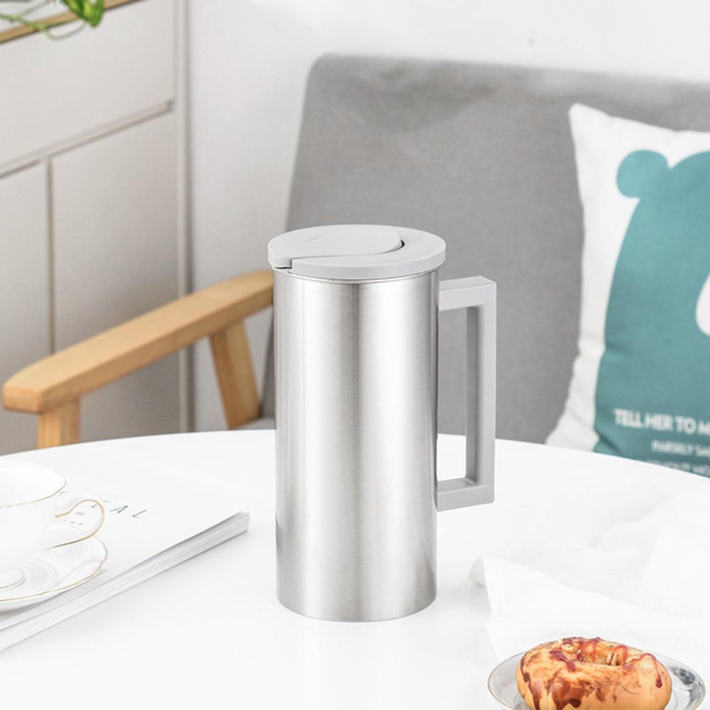 4X Stainless Steel Water Pitcher Juice Jar Beverage Serving Jugs Grey