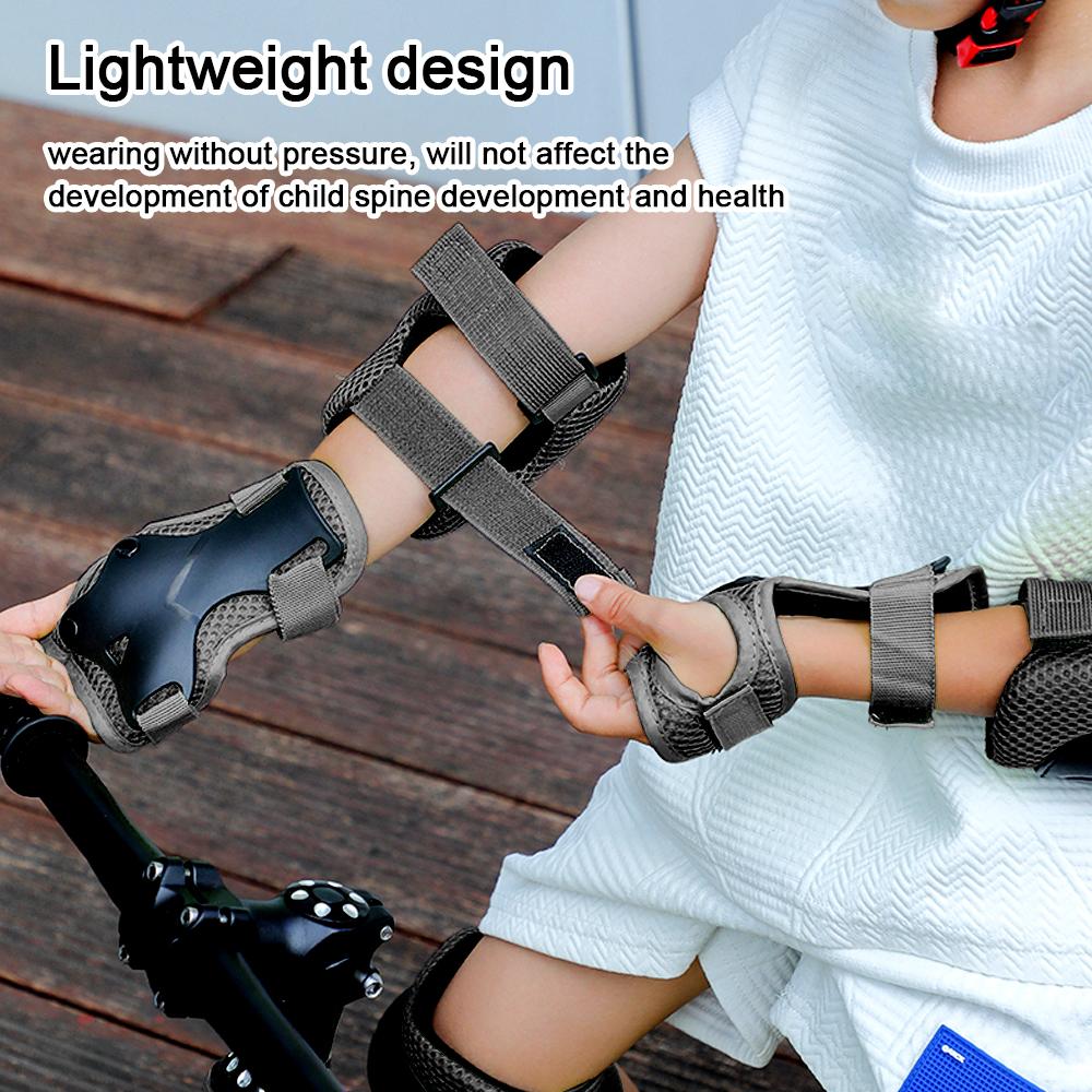 7PCS Child Protective Gear Set Roller Skating Helmet Wrist Elbow Knee Pads for Boys Girls Bike Scooter Roller Skating Stateboard