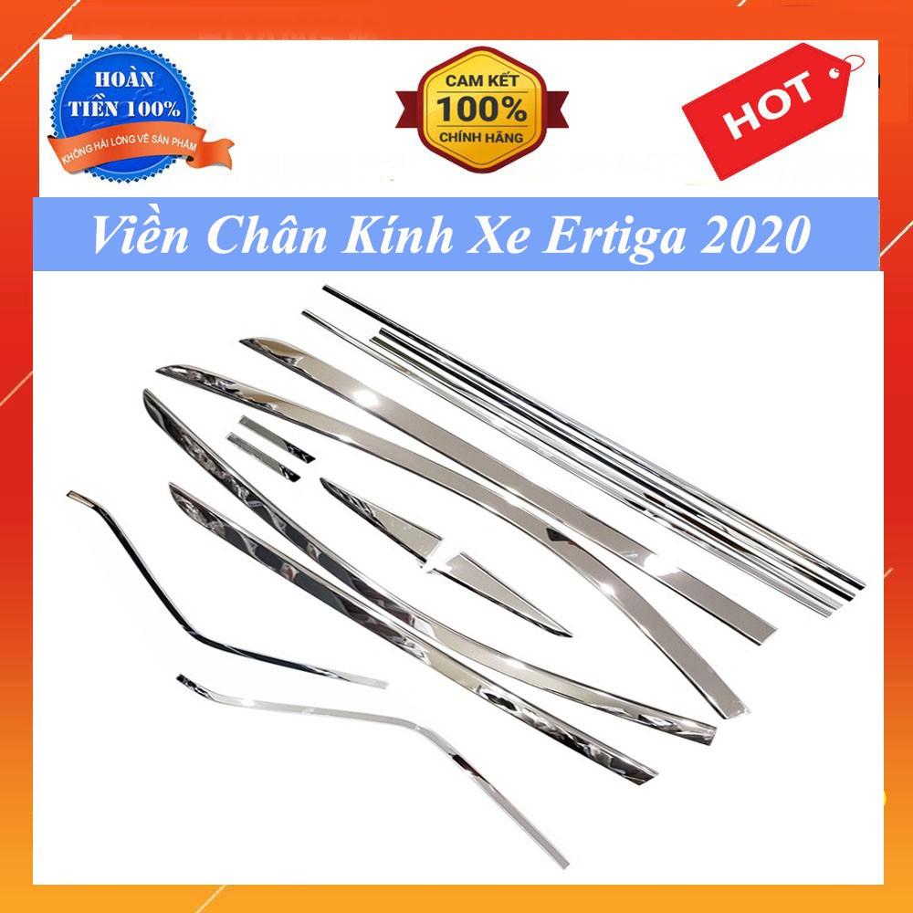 Nẹp Chân Kính + Viên Cong Kính Inox Xe Ertiga 2019 2020