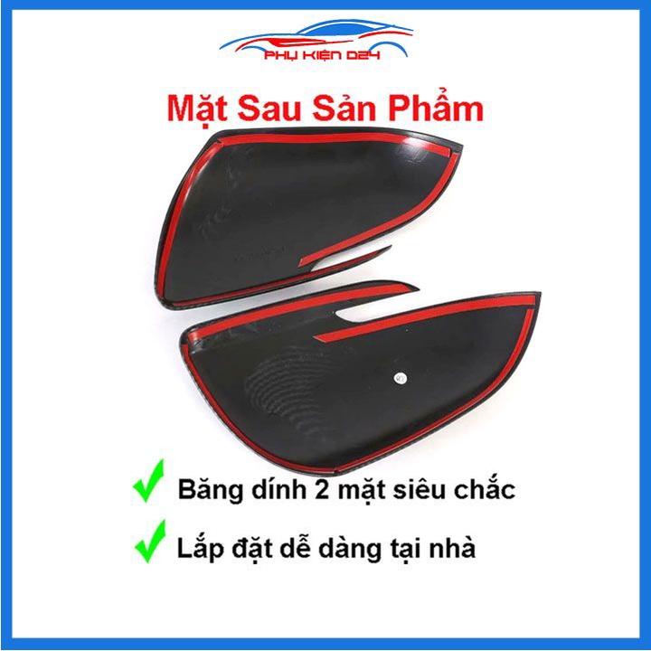 Ốp gương Elantra 2016-2017-2018-2019-2020-2021 vân Cacbon bảo vệ chống trầy trang trí làm đẹp xe