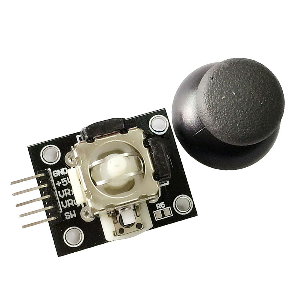 5 Pin Xy Dual Trục Cần Điều Khiển Ngón Tay Cái Dính Mô Đun Cho Arduino PS2