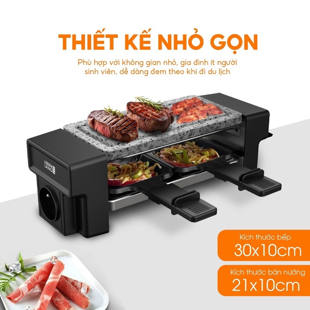 Bếp nướng điện mini Sothing Lebenlang LBL1933, công suất 450w, nướng không khói- Hàng chính hãng