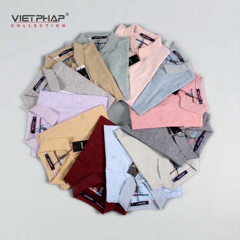 Áo Thun Milan Màu VIỆT PHÁP /Form Luxury / Thoáng mát, co dãn tốt, chất liệu cotton thấm hút mồ hôi 962