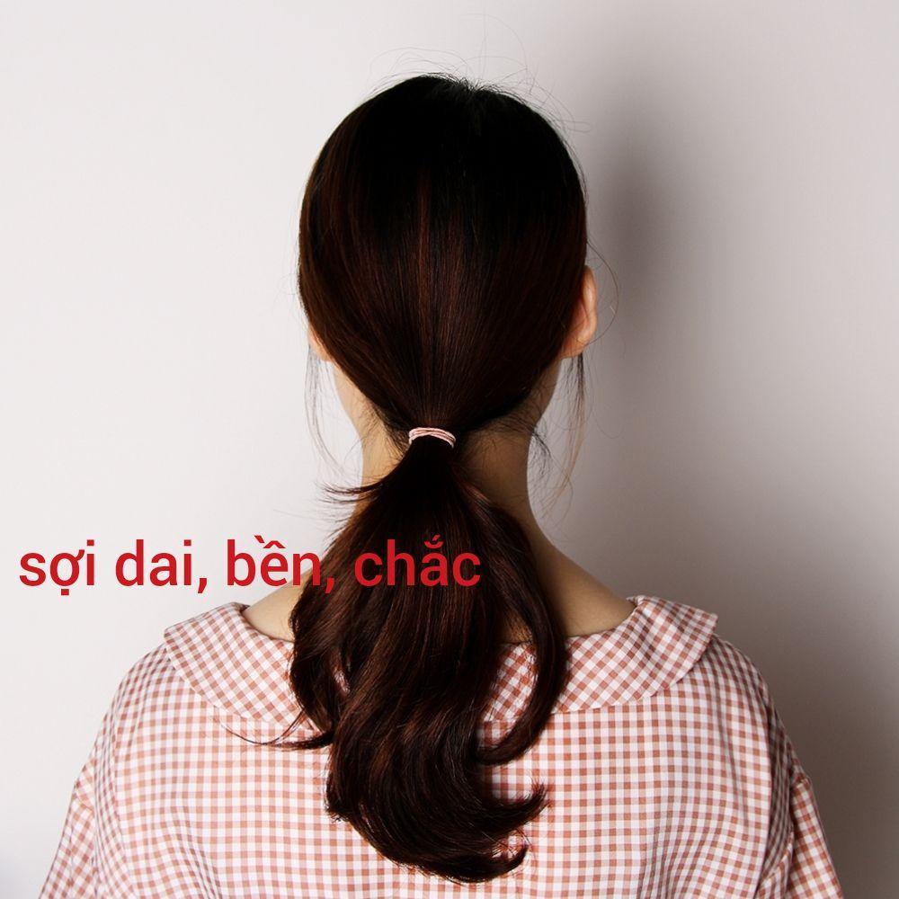 SET 100 DÂY THUN CỘT TÓC NHIỀU MÀU KÈM TÚI ZIP, sợi dai buộc chắc bền