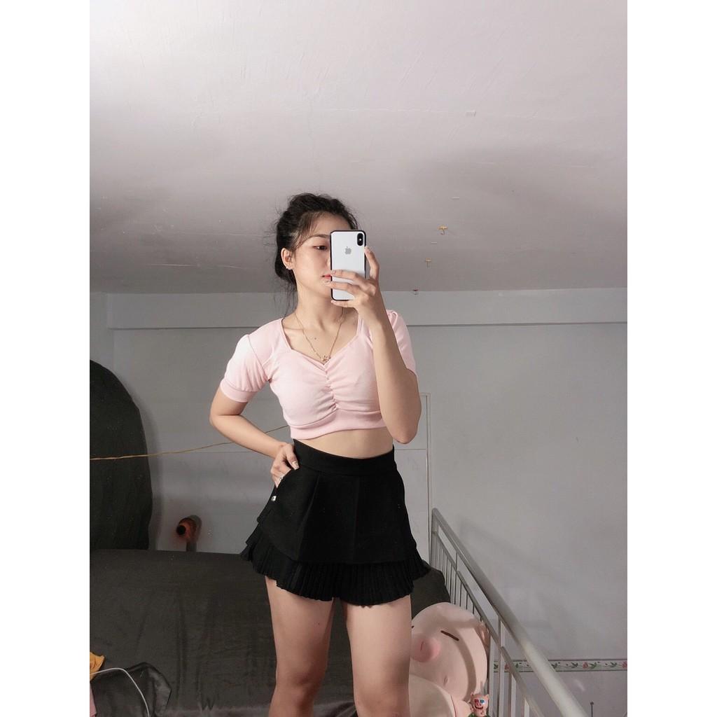 ÁO THUN CROPTOP ÔM BODY NHÚN NGỰC 61