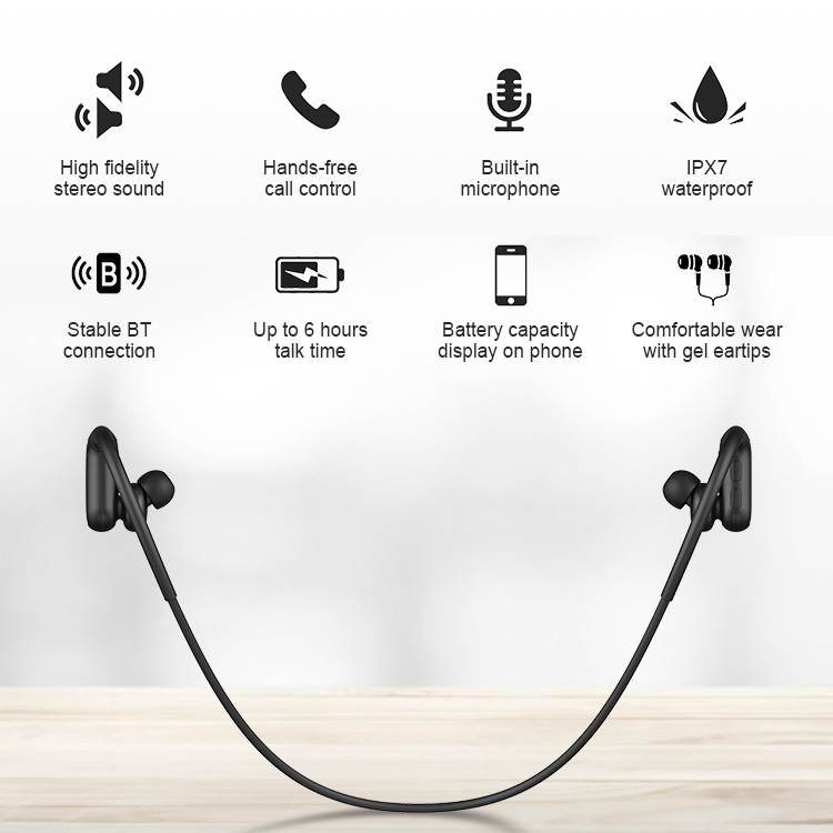 Tai nghe Bluetooth kiểu dáng thể thao, âm thanh hay C6