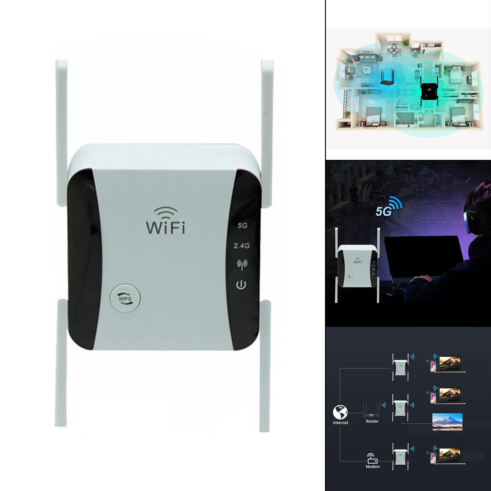 1200Mbps WiFi Extender Repeater 5G 2.4G Dual Band for Home
