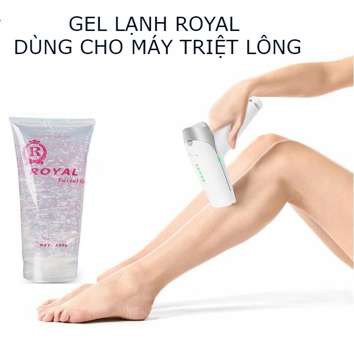 Gel lạnh triệt lông Royal - Gel lạnh làm ẩm da, dịu da kết hợp cùng máy triệt lông, máy nâng cơ, máy Hifu, máy RF, máy IPL và các thiêt bị làm đẹp khác - Gel lạnh triệt lông dưỡng da chuẩn spa ngay tại nhà - Gel siêu âm dùng cho máy laser