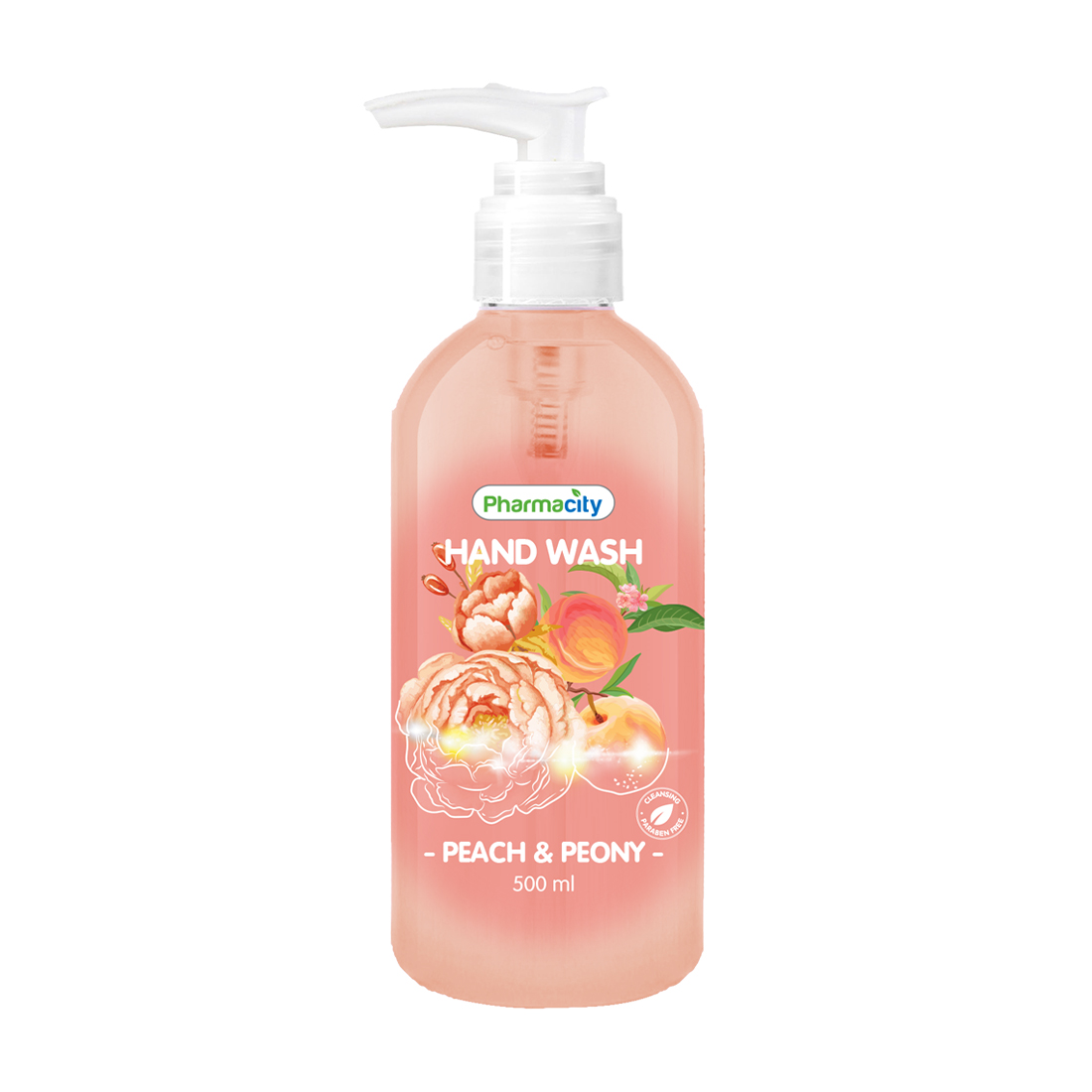 Nước rửa tay Pharmacity (Chai 500ml) - Peach &amp; Peony