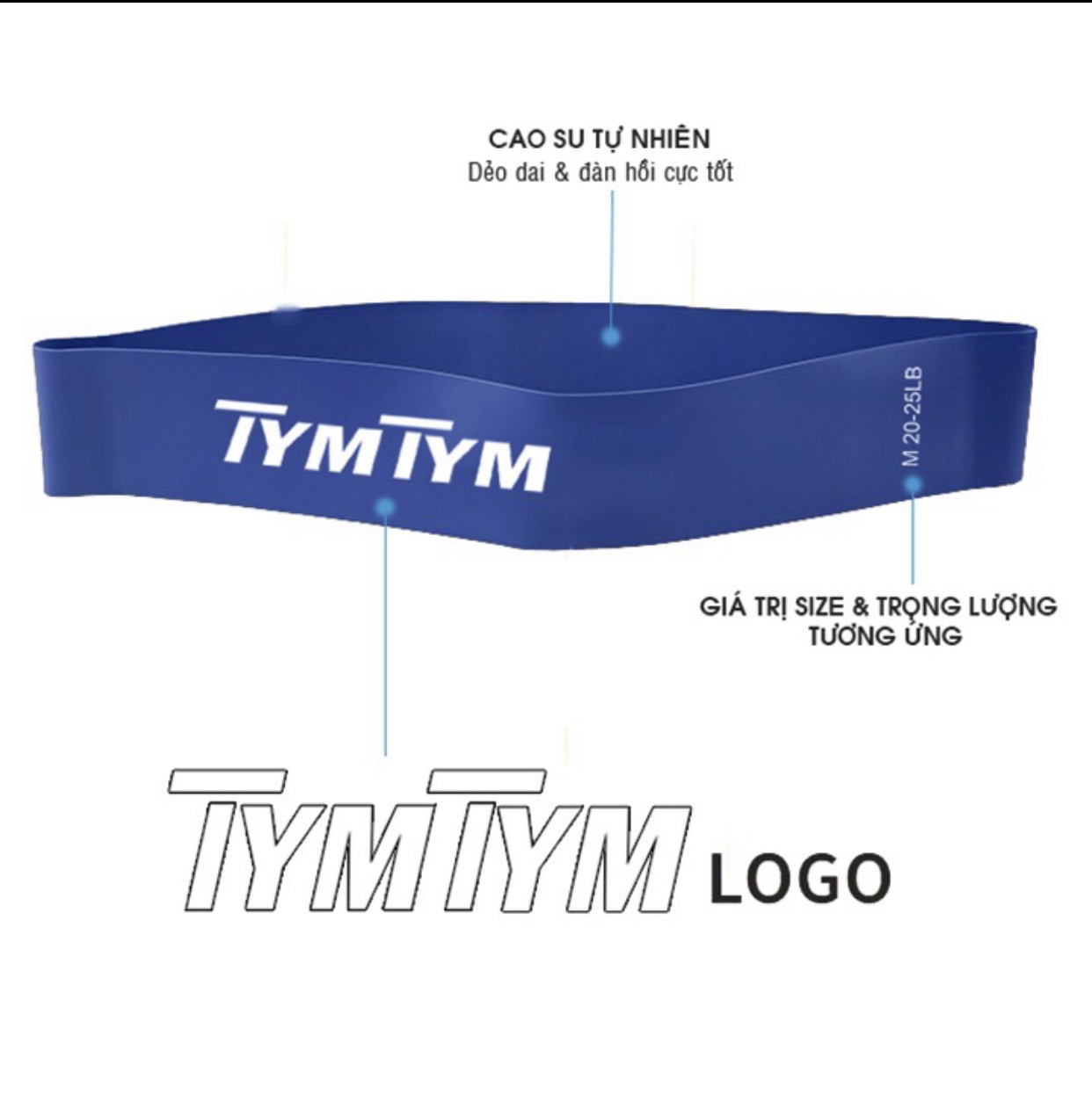 Dây mini Band PK5105, Kháng lực tập chân mông , phụ kiện gym chính hãng, dây kháng lực tập đùi