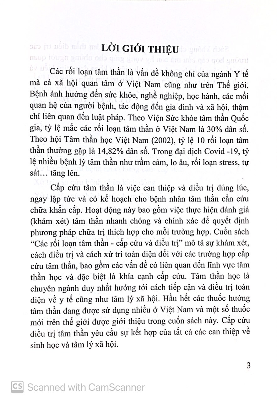 Benito - Sách - Các rối loạn tâm thần cấp cứu và ĐT - NXB Y học