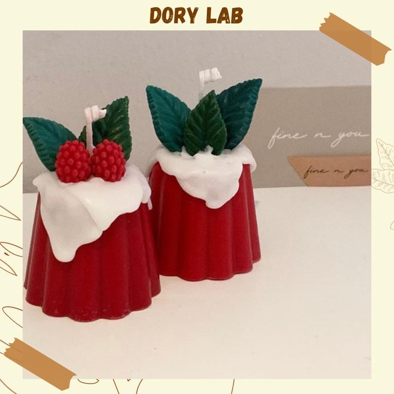 Nến Thơm Bánh Pudding Dâu Rừng, Nến Hàn Quốc - Dory Lab