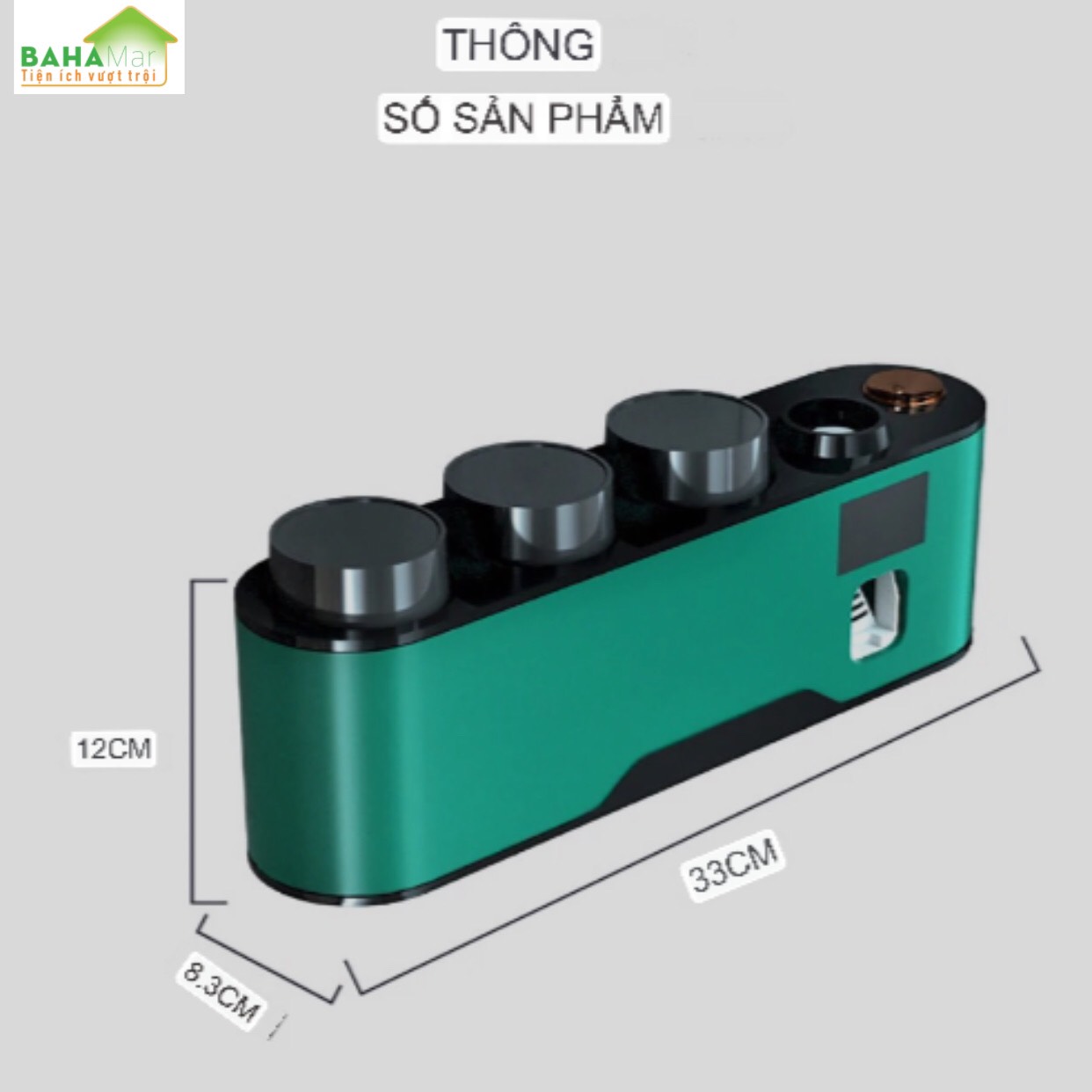 MÁY KHỬ TRÙNG CỐC VÀ BÀN CHẢI ĐÁNH RĂNG BẰNG TIA CỰC TÍM TREO TƯỜNG KHÔNG CẦN KHOAN."BAHAMAR" Có xịt thơm tự động giúp không gian luôn trong lành,