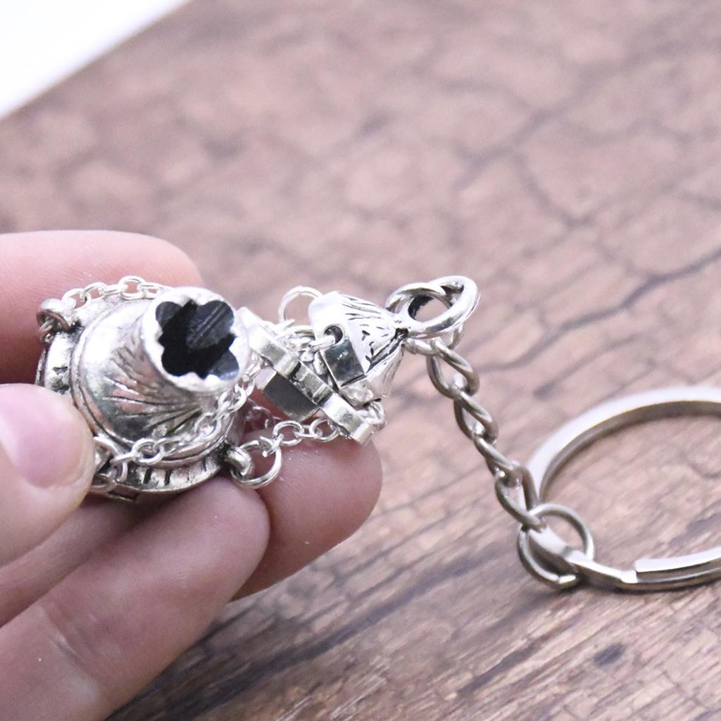 Incense Burner Keychain Christian Gifts Key Holder Key Chains Keyring Bag Charms Car Hanging Pendant