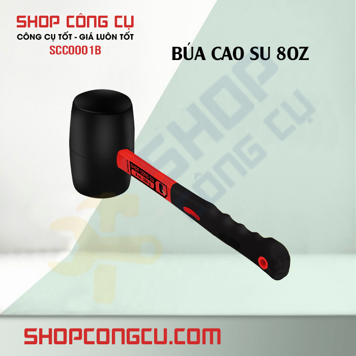 Búa cao su cán nhựa 8oz SCC0001B