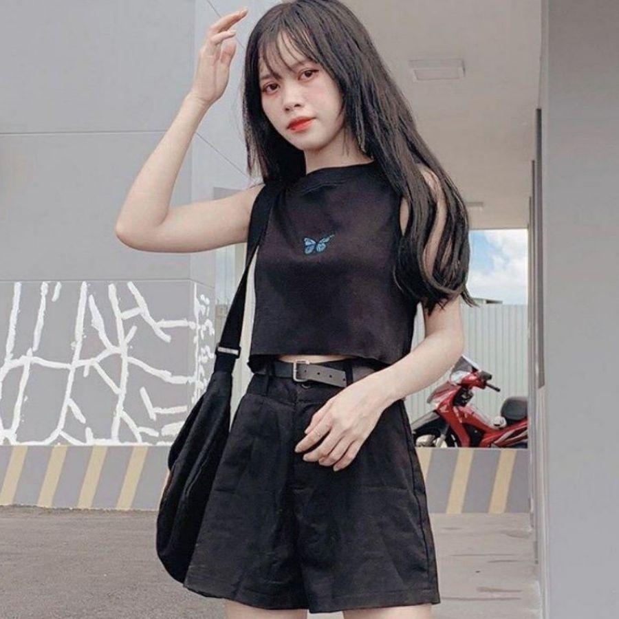 Áo croptop ba lỗ body ESHOP chất thun tăm gân đẹp,áo balo croptop nữ basic kiểu ôm bigsize mùa hè tập gym thể thao AT01