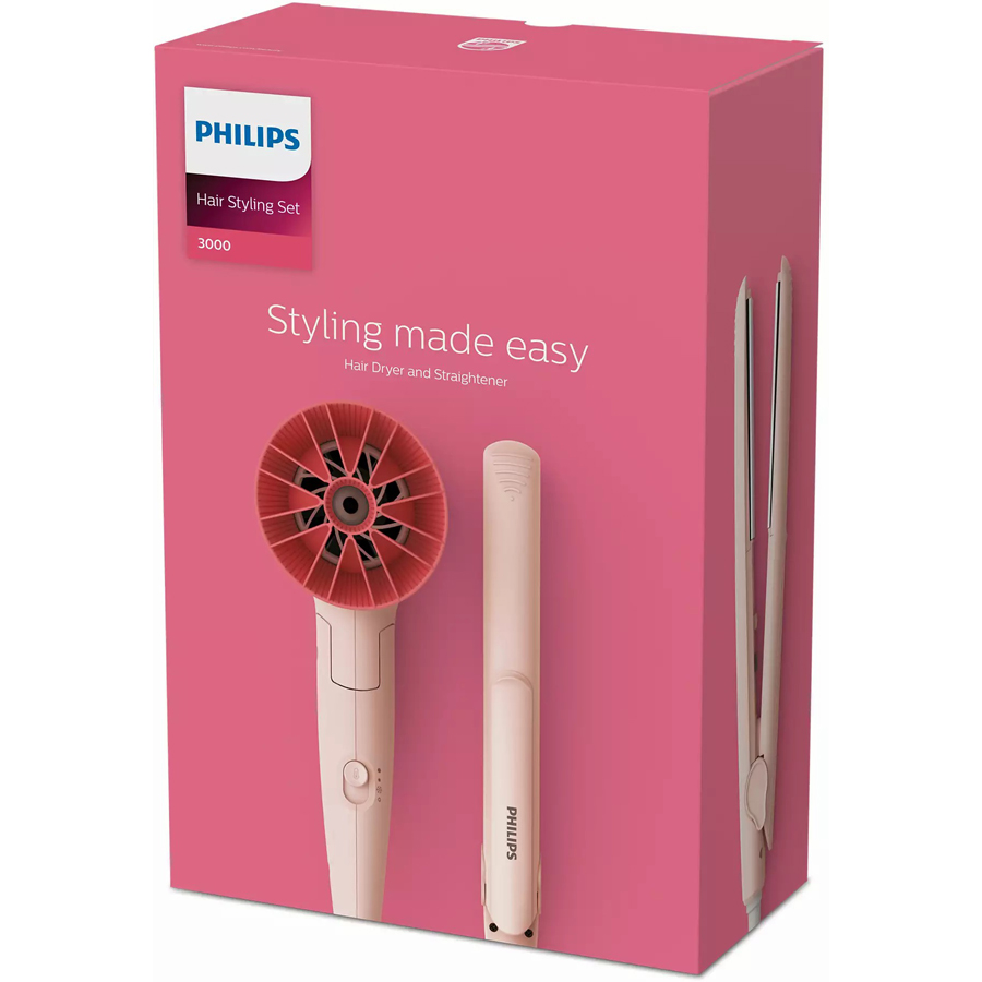 Bộ máy sấy và duỗi tóc Philips BHP398/00 - Hàng Chính Hãng