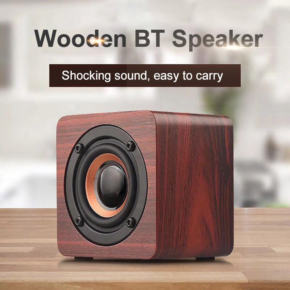 Loa Bluetooth di động mini bằng gỗ Loa siêu trầm cho điện thoại thông minh Máy tính bảng Máy tính xách tay Loa Bluetooth không dây cho điện thoại di động Màu sắc: Đỏ