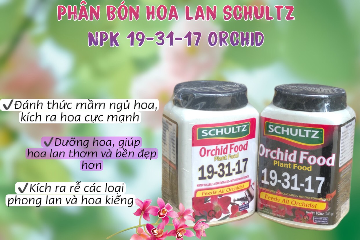 Phân Bón Hoa Lan SCHULTZ NPK 19-31-17 ORCHID Hũ 283g