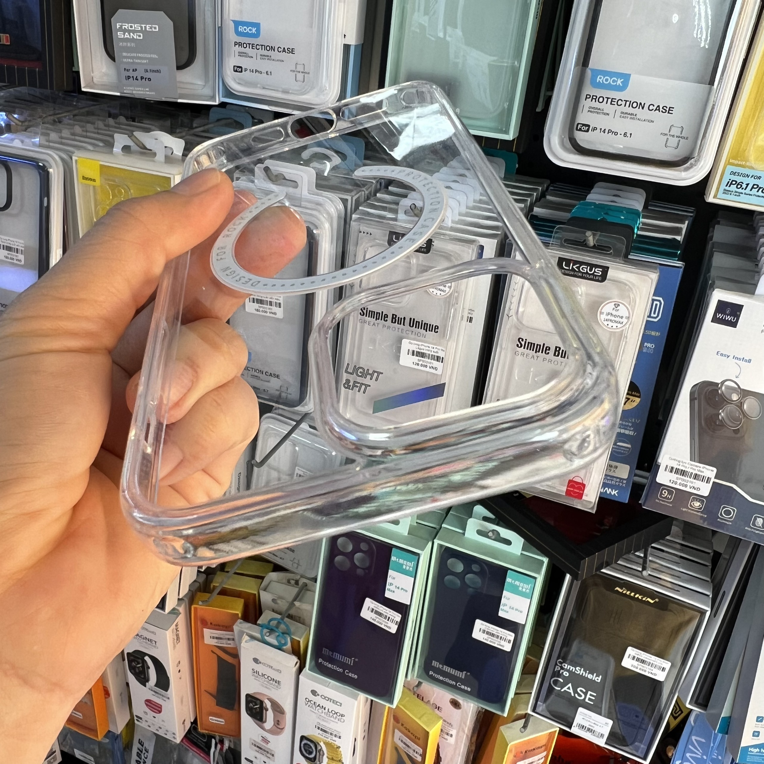 Ốp lưng dành cho iPhone 14 Pro Max Rock hỗ trợ sạc không dây- Hàng chính hãng