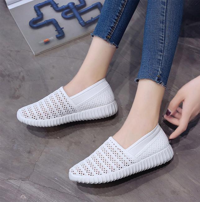 Giày Slip-On Nữ 3Fashion Shop Vải Len Móc Chắc Chắn Lạ Mắt - 3165