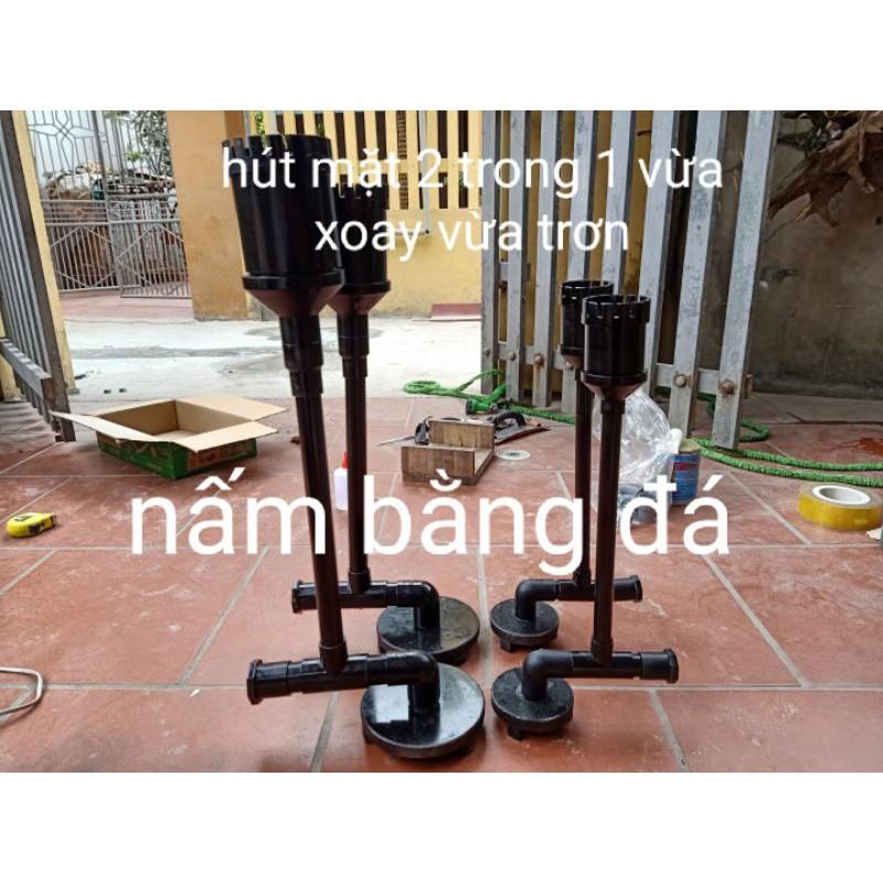 Combo hút mặt hút đáy cho bể kính bể bạt của tất cả các dòng bơm