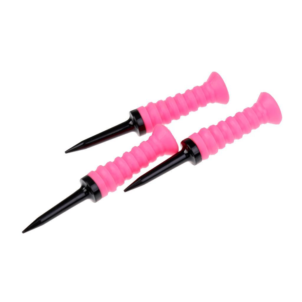 3 Pieces  golf professional tees 83mm Durable Rubber   Golf  Accessories